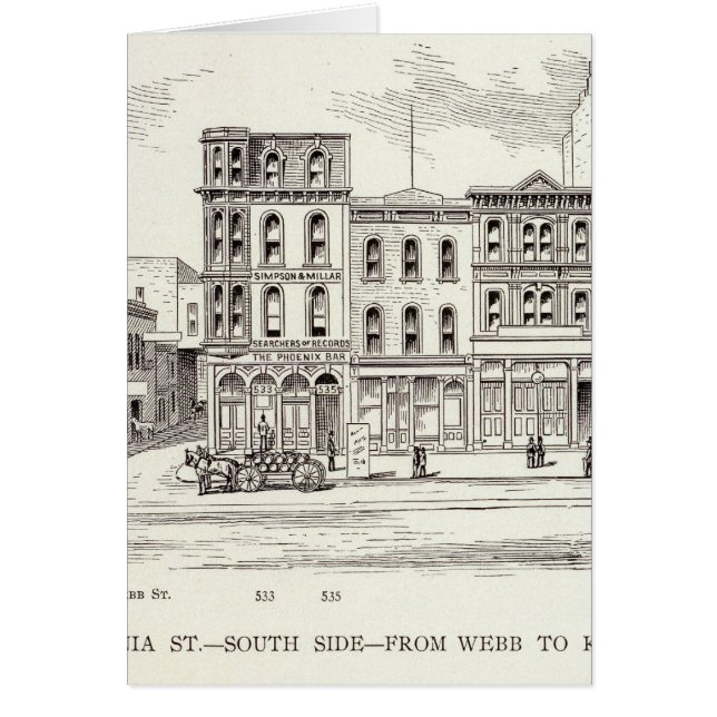 Cartão California South side Webb e Kearny (Frente)
