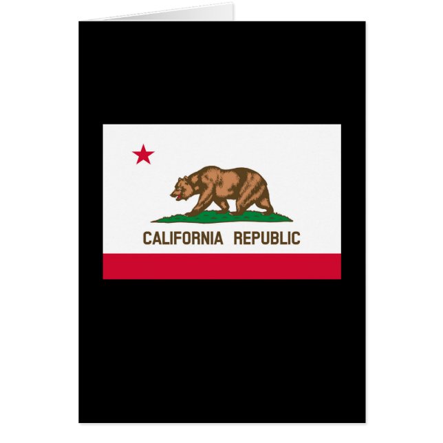Cartão California State Flag Design (Frente)