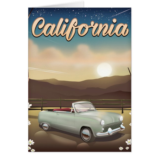 Cartão Califórnia Sunset (Frente)