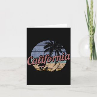 Cartão Califórnia Surf Vintage Lembrança Cali Praia Surfi