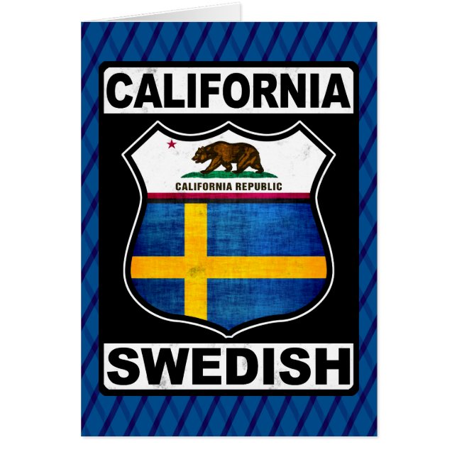 Cartão California Swedish American Card (Frente)