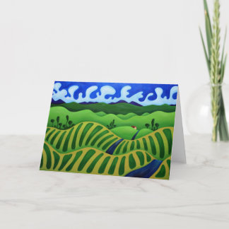 Cartão Califórnia-Vineyards