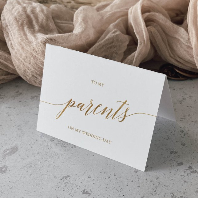 Cartão Caligrafia Dourada Elegante Para O Casamento Dos M (Criador carregado)