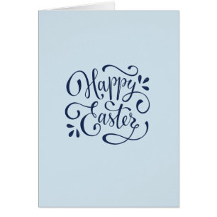 Cartão Caligrafia moderna do felz pascoa