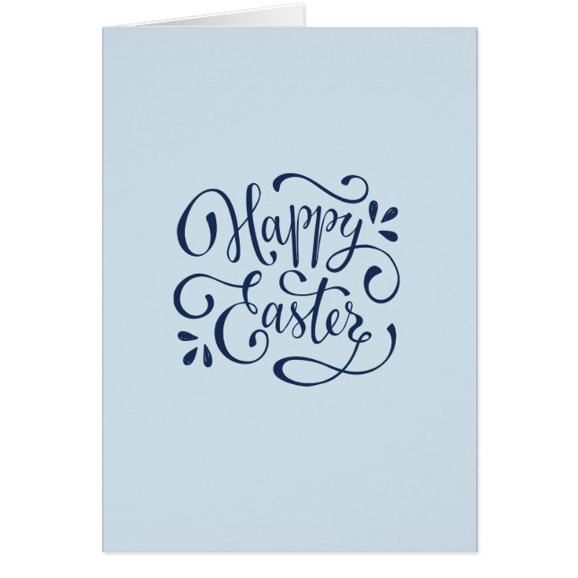 Cartão Caligrafia moderna do felz pascoa (Frente)