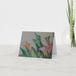 Cartão Calla Lilies Art Note Card