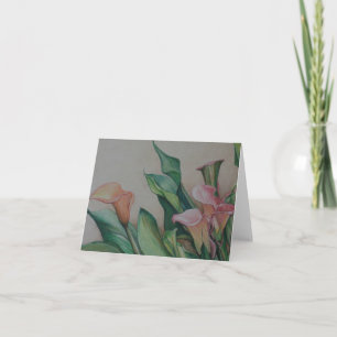 Cartão Calla Lilies Art Note Card