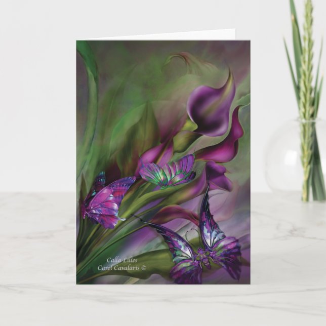 Cartão Calla Lilies ArtCard (Frente)