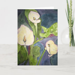 Cartão Calla Lillies