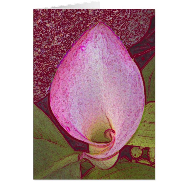 Cartão Calla Lilly (Frente)