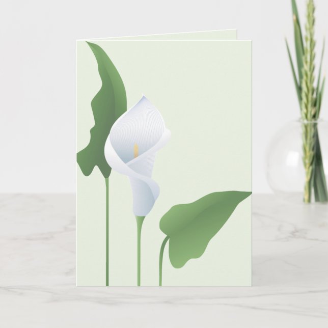 Cartão Calla Lily Greeting Card (Frente)