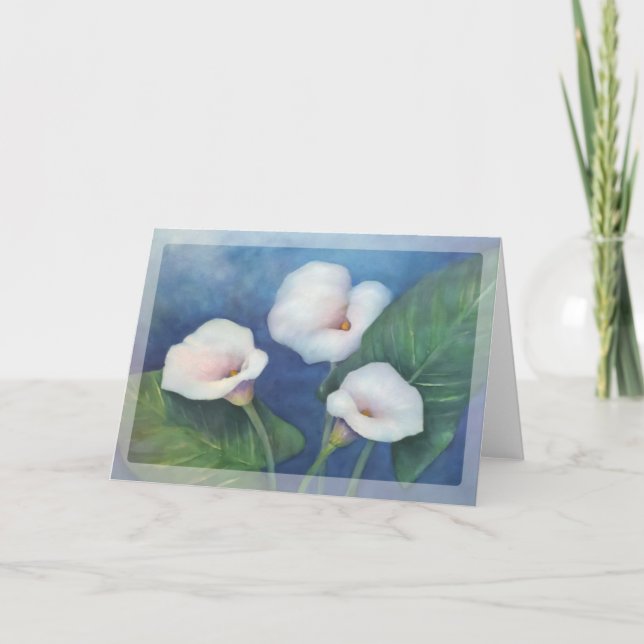 Cartão Calla Lily Notecard (Frente)