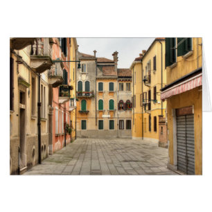 Cartão Calle Del Montello, Veneza Itália