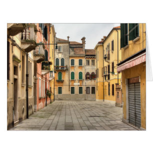 Cartão Calle Del Montello, Veneza Itália