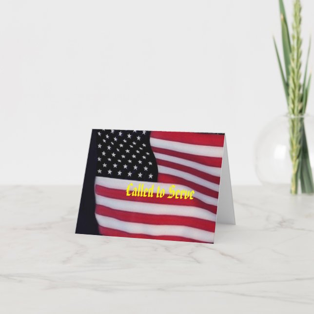 Cartão Called to Serve card (Frente)