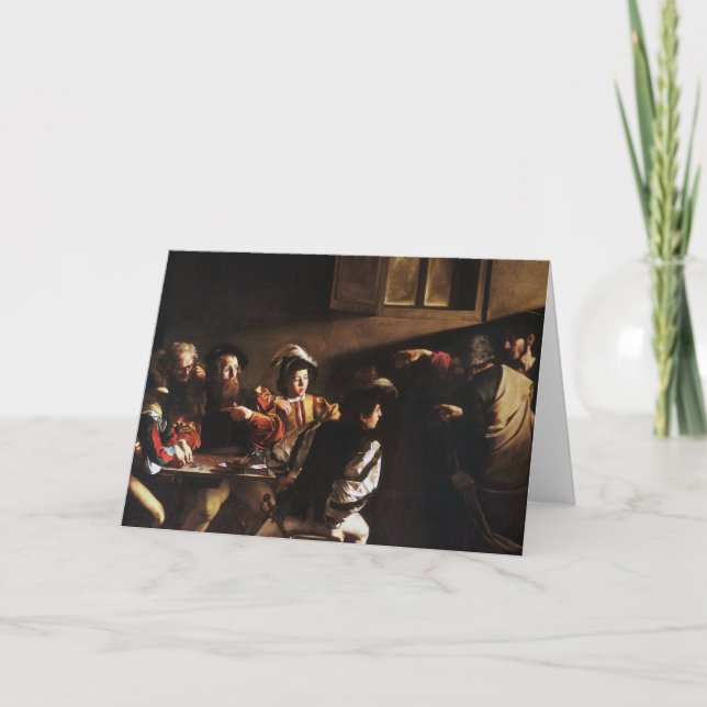 Cartão Calling Of Saint Matthew By Caravaggio (Frente)