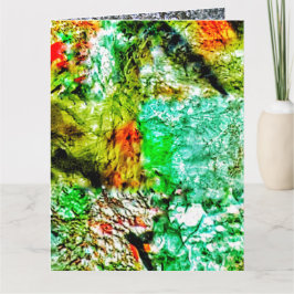 Cartão Calm abstract Folded Greeting Card,Smooth yellow 