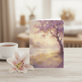 Cartão Calm Nature Aesthetic Thinking Of You Sympathy