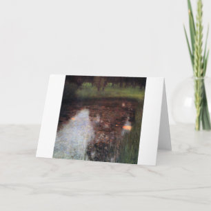 Cartão Calm Pond no Castelo de Kammer, Gustav Klimt