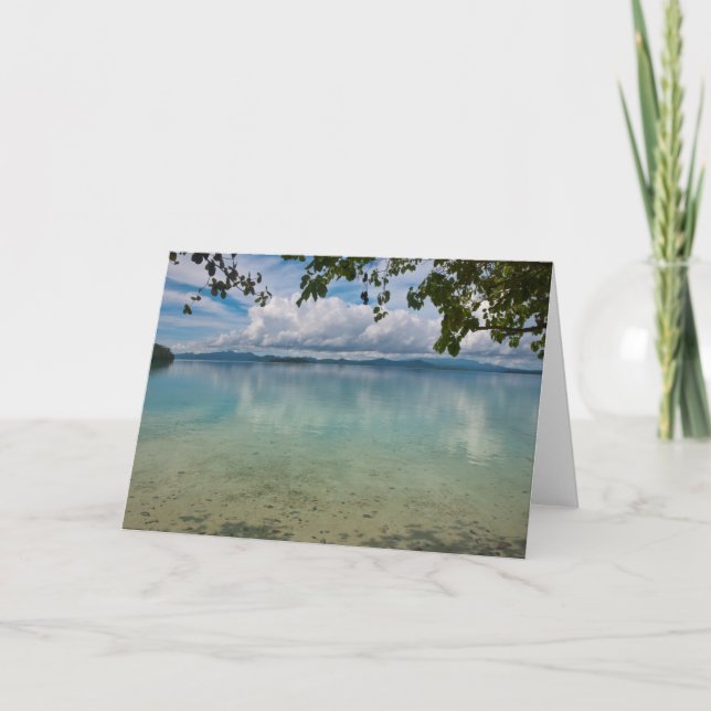 Cartão Calm Waters Of The Marovo Lagoon (Frente)