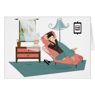 Cartão Calmo e calmo