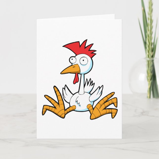 Cartão Calvin the Funky Chicken greeting card (Frente)