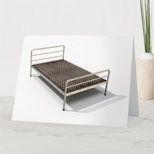 Cartão Cama De Unhas Isolada (Frente)