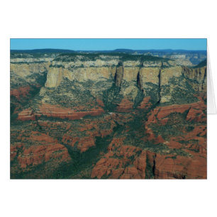 Cartão Camadas de Rochas Vermelhas na Arizona de Sedona
