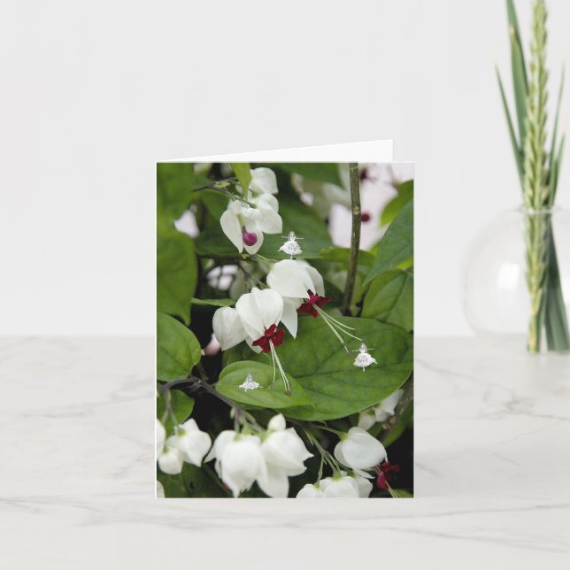 Cartão Camadas de Sombra dos Sinos Brancos (Frente)