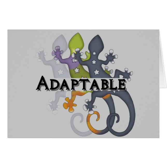 Cartão Camaleão adaptável (Frente Horizontal)