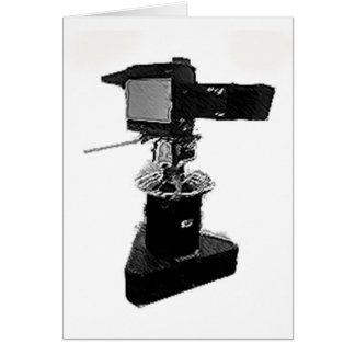 Cartão Câmara de televisão from 1970 da transmissão ou