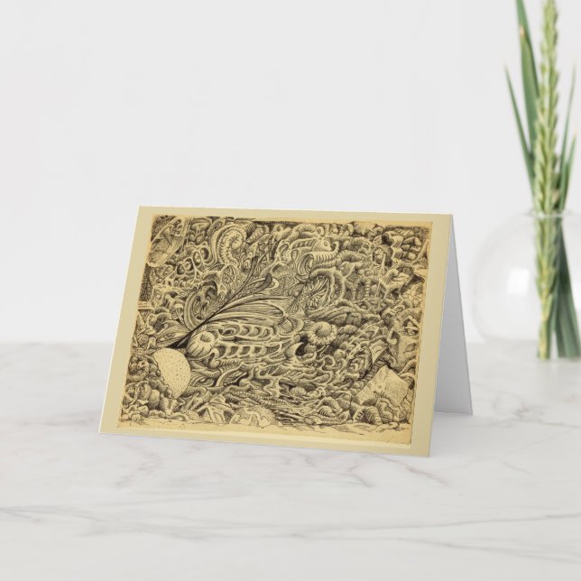 Cartão Câmara Doente, por Brian Benson. (Frente)