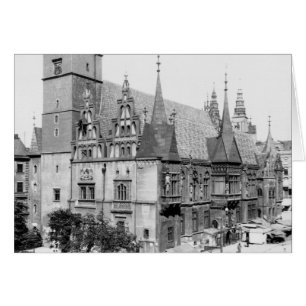Cartão Câmara Municipal de Breslau Polônia, c.1910