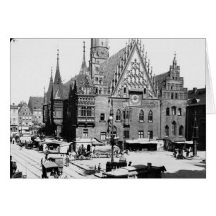 Cartão Câmara Municipal de Breslau Polônia, c.1910