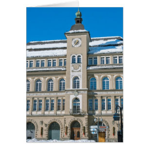 Cartão Câmara Municipal em St Moritz, Suíça