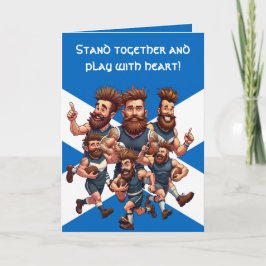 Cartão Camaraderie Of A Raucous Rugby Squad