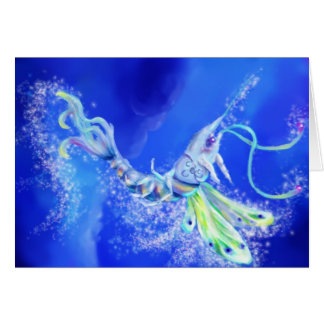 Cartão Camarão feericamente mágico
