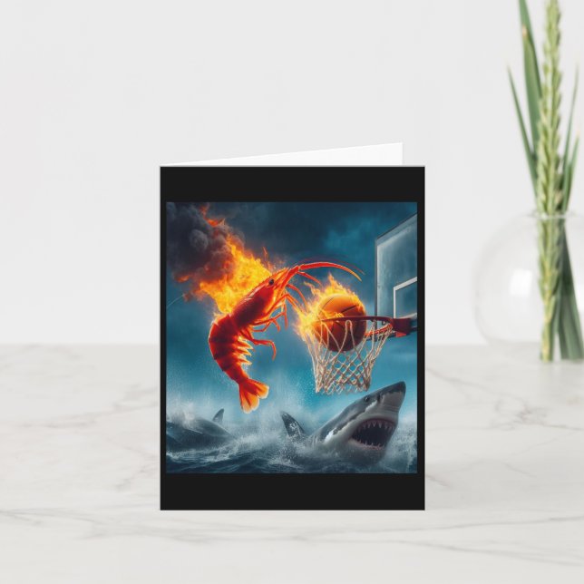 Cartão Camarão Que Se Esconde Na Memória De Pesca Engraça (Frente)