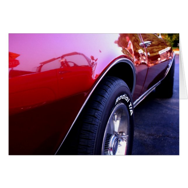 Cartão Camaro conversível (Frente Horizontal)