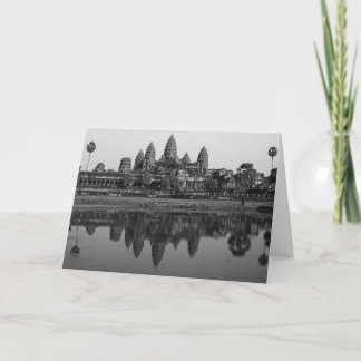 Cartão Camboja | Placa personalizada de foto B&W de Viage