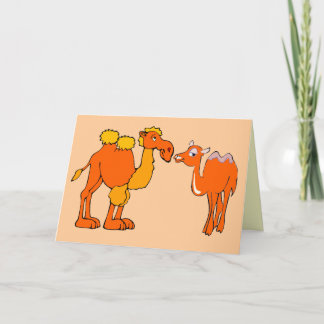 Cartão camel design greeting card