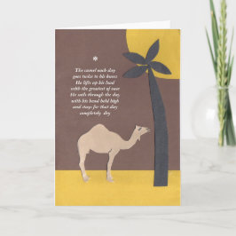 Cartão camel poem