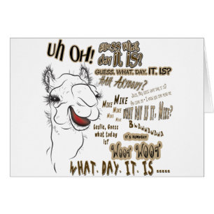 Cartão Camelo Hump Day