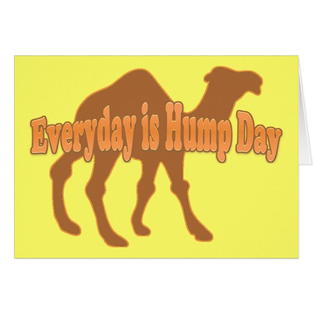 Cartão Camelo Hump Day (Frente Horizontal)