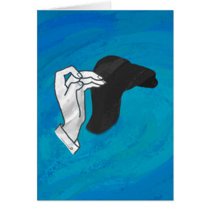 Cartão Camelo Sombra em Azul