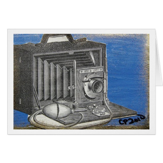 Cartão Câmera Vintage ATC (Frente Horizontal)