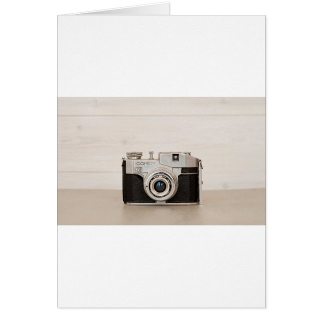 Cartão Câmera Vintage Comet (Frente)