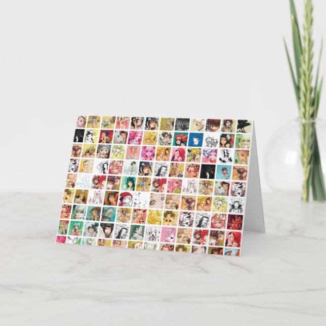 Cartão Camilla d'Errico Grid Greeting Card (Frente)