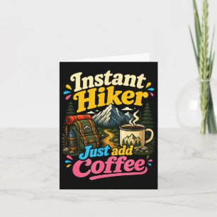 Cartão Caminante instantâneo basta adicionar café diverti