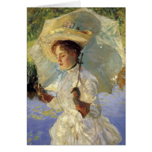 Cartão Caminhada da manhã de Sargent do cantor (detalhe)